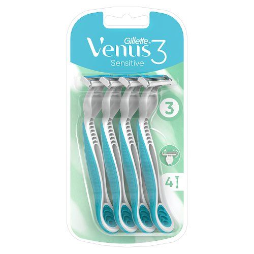 GILLETTE VENUS DISPOSABLE RAZORS 4S SENSITIVE