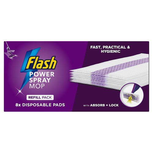 FLASH POWERMOP REFILL PADS 8CT