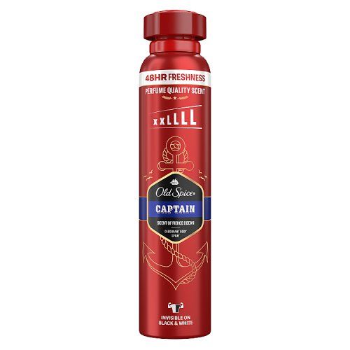 OLD SPICE DEODORANT SPRAY 250ML CAPTAIN