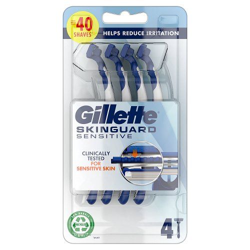 GILLETTE SKINGUARD DISPOSABLE RAZORS 4PK