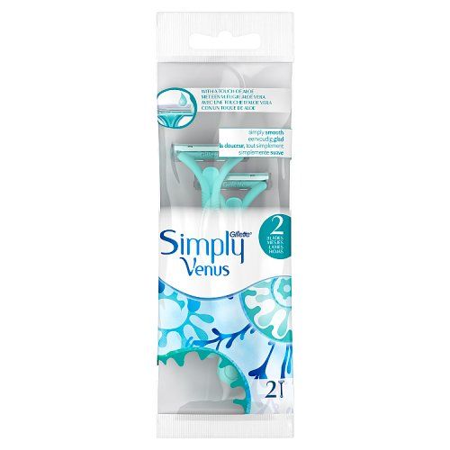 GILLETTE SIMPLY VENUS DISPOSABLE RAZORS 2S MOISTURE RICH