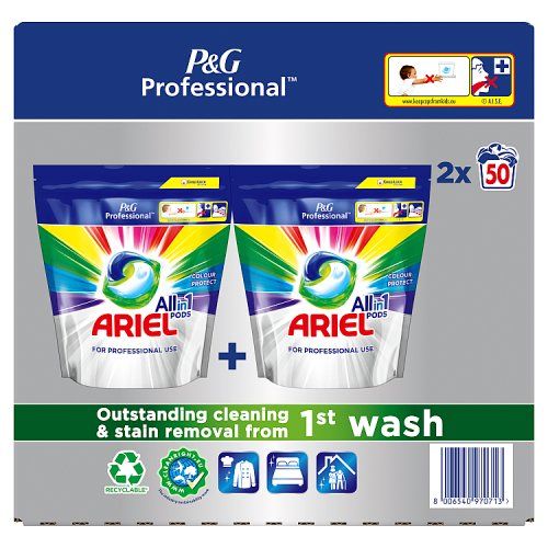 PROFESSIONAL ARIEL LIQUITABS COLOUR 2X50CT