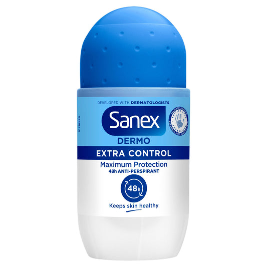 SANEX DEODORANT ROLL ON 50ML EXTRA CONTROL