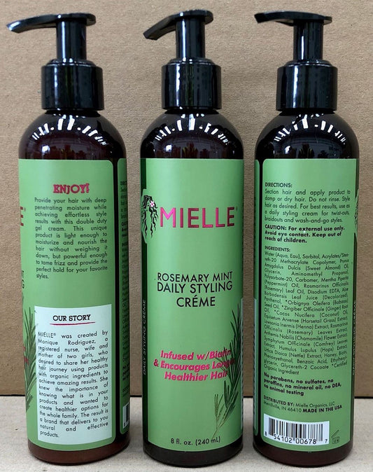 MIELLE ROSEMARY MINT DAILY STYLING CRéME 8OZ EXPORT