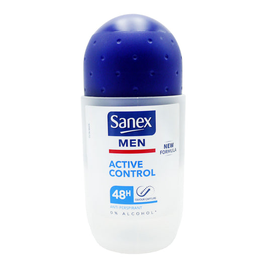 SANEX DEODORANT ROLL ON 50ML ACTIVE CONTROL FOR MEN