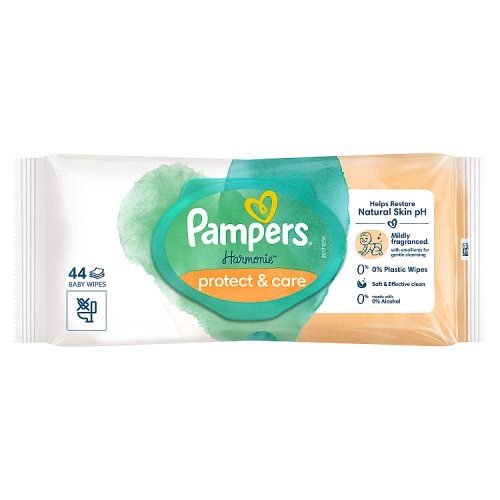 PAMPERS HARMONIE PROTECT & CARE WIPES 44S