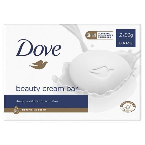 DOVE SOAP 90G CREAM BAR 2 PACK