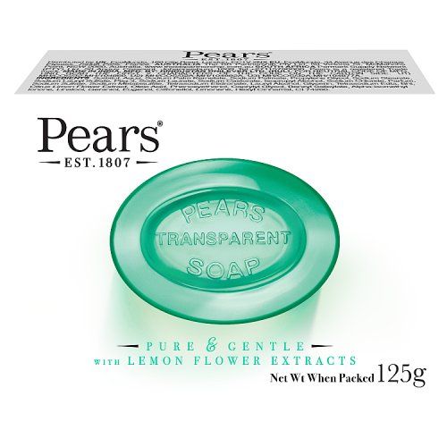 PEARS BAR SOAP 125G LEMON FLOWER GREEN (6 X 12)