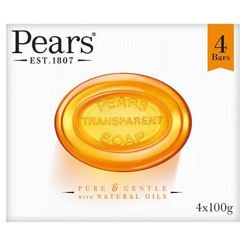 PEARS BAR SOAP TRANSPARENT 4 X 100G