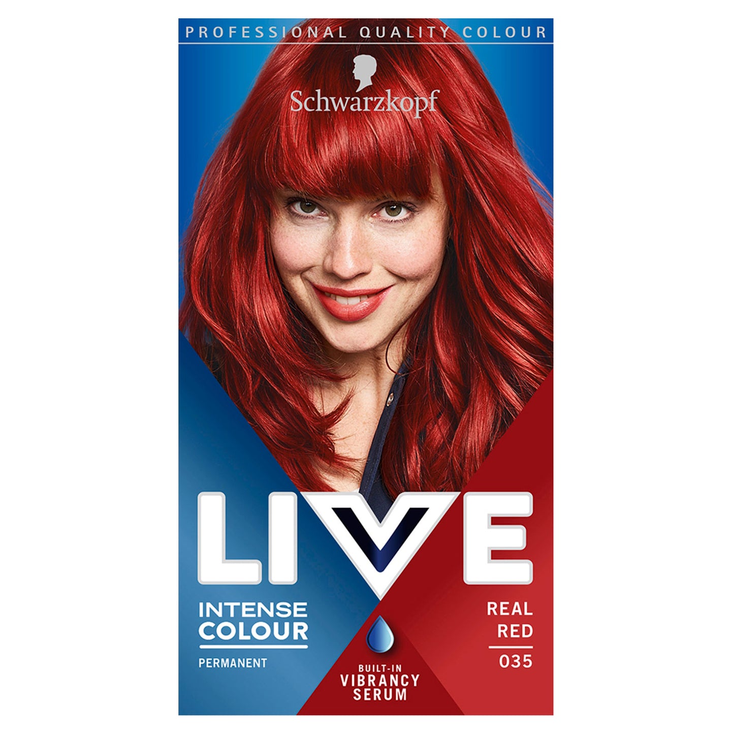 SCHWARZKOPF LIVE PERM HAIR DYE REAL RED