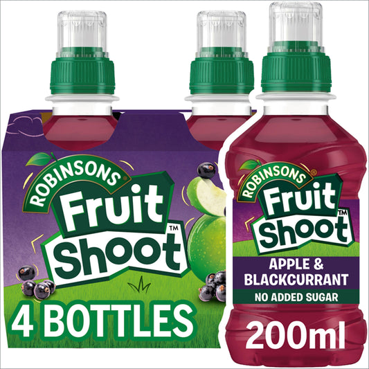 FRUIT SHOOT S/F APPLE&BLACKCURRANT 4PK 02/26