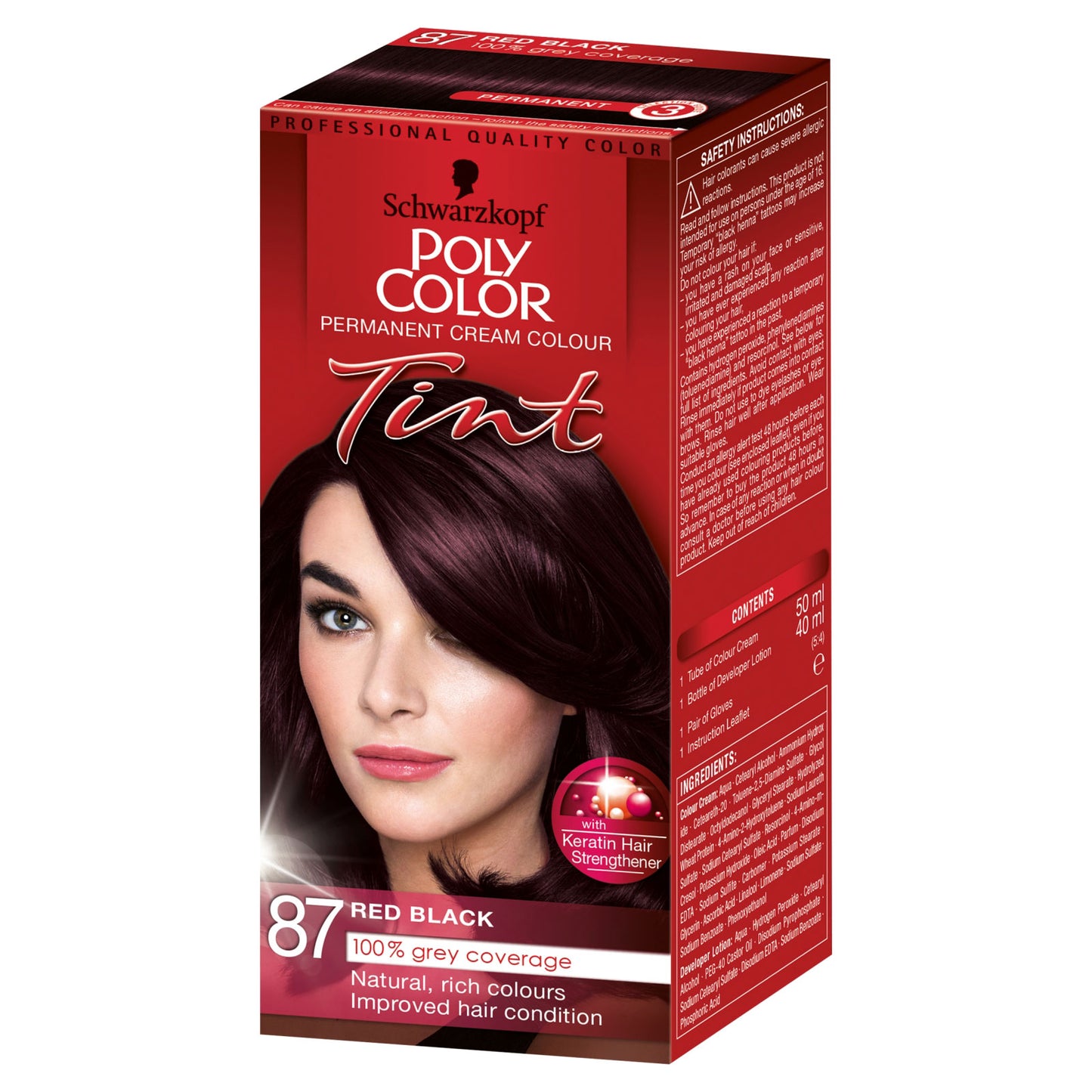 SCHWARZKOPF POLY TINT HAIR DYE RED BLACK(20)