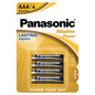 PANASONIC BATTERIES ALKALINE AAA  (R) 01/31