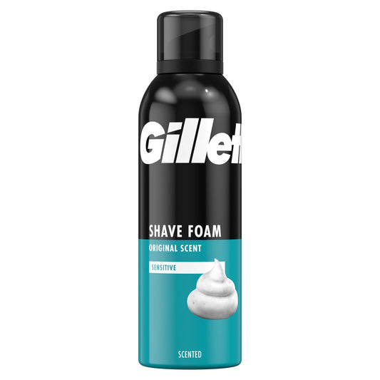 GILLETTE CLASSIC MEN'S SHAVE FOAM 200ML SENSITIVE
