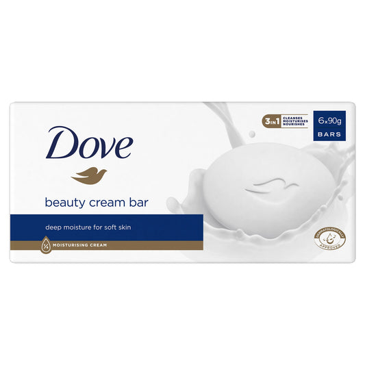 DOVE SOAP 90G CREAM BAR 6 PACK