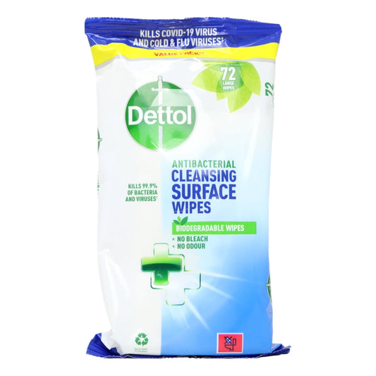 DETTOL ANTI-BACTERIAL SURFACE WIPES 72S