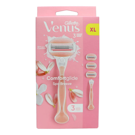 GILLETTE VENUS COMFORTGLIDE SPA BREEZE HANDLE + 3 BLADES