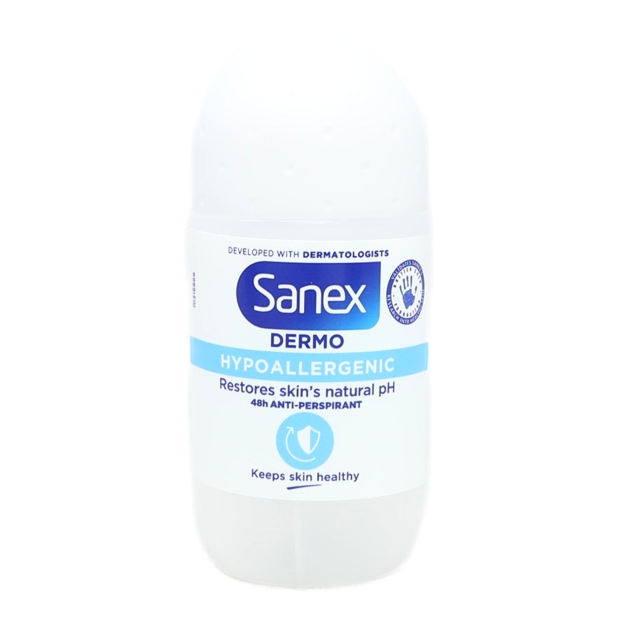 SANEX DEODORANT ROLL ON 50ML DERMO HYPOALLERGENIC